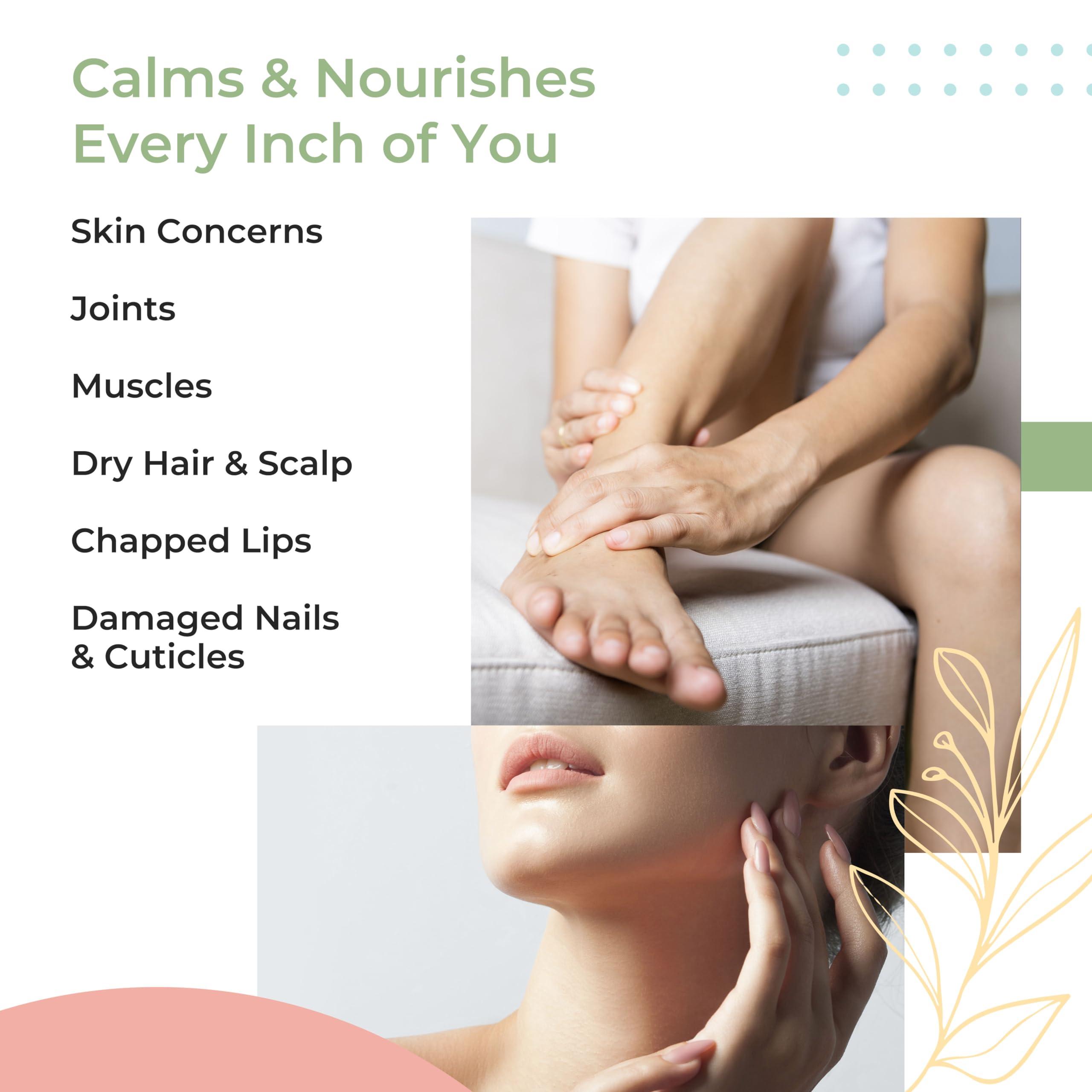 YNN Y-Not-Natural Emu Oil Skin Moisturizer - Scalp, Hair, Face, Body & Nail Moisturizer with Omega 3, 6, 9, Vitamins, & Minerals - Body & Face Serum for Fine Lines, Stretch Marks, Dry Lips & Cuticles - 1L, Unscented