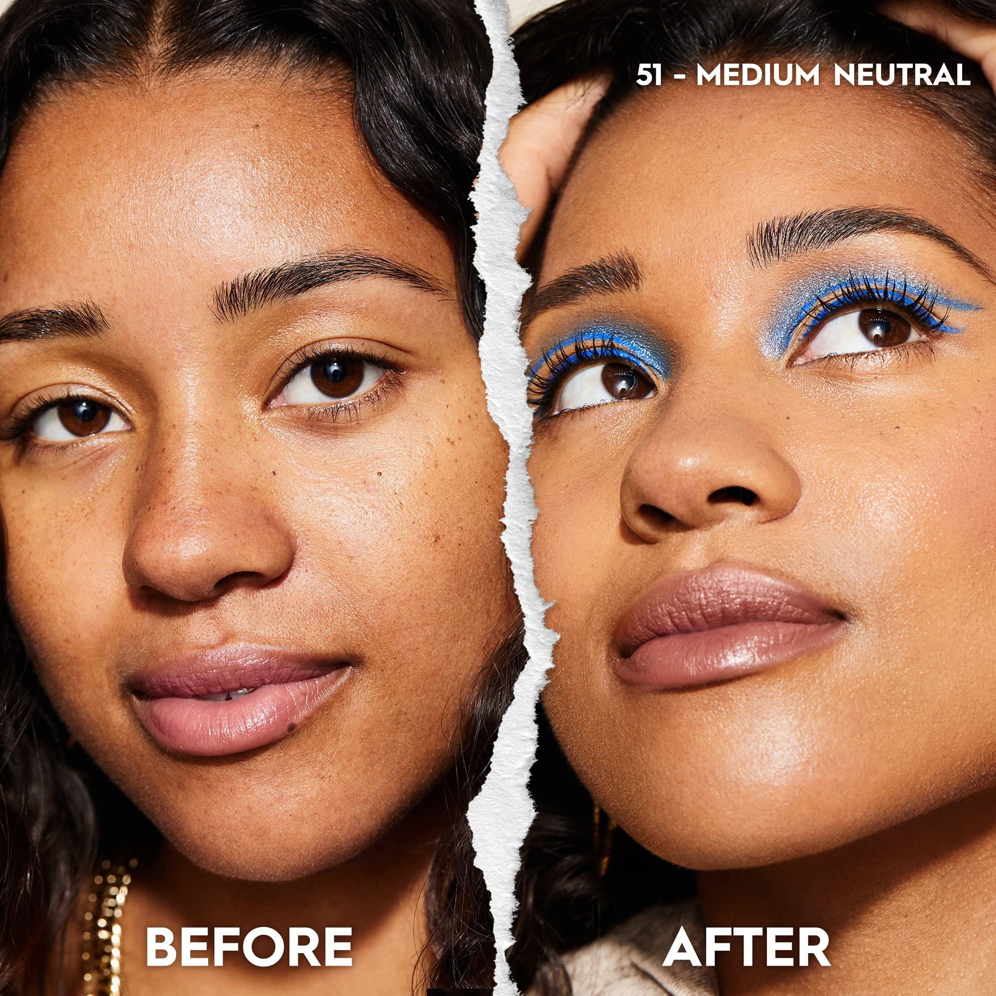 URBAN DECAY Urban Decay Hydromaniac Dewy Foundation (51 Medium Neutral) Hydrating Tinted Moisturizer for Dry Skin, Buildable Medium Coverage, Non-comedogenic, Vegan, Cruelty-free