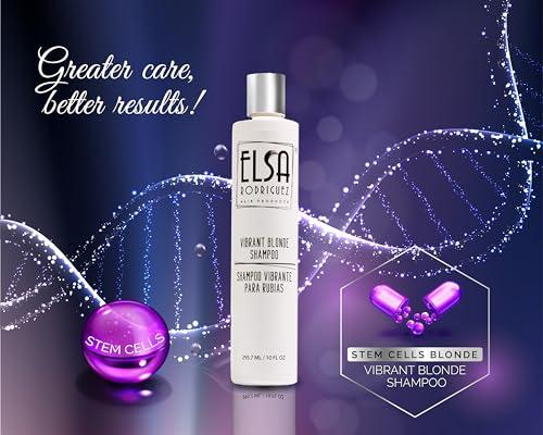 Elsa Rodriguez Elsa Rodriguez, vibrant blonde shampoo, best purple shampoo for blonde hair, purple shampoo for blondes highlights, shimmer lights shampoo, products for blonde beauty, free sulfate & parabens, 10 Oz
