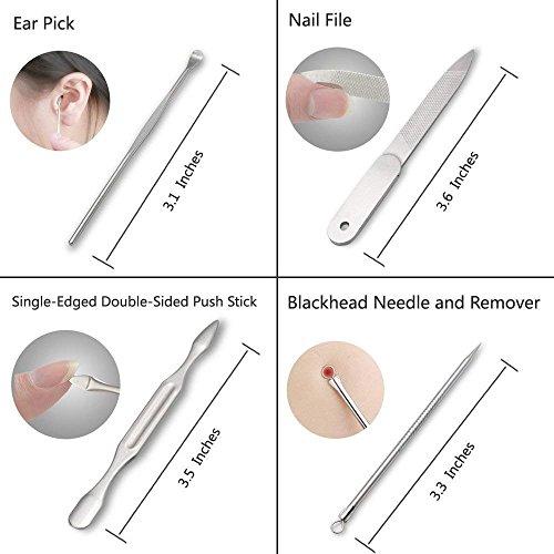 ZIZZON ZIZZON Professional Nail Care kit Manicure Grooming Set with Travel Case(Rose Gold)