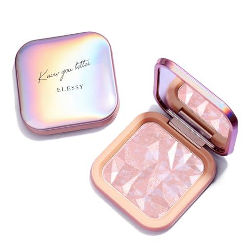 ELLESY ELLESY Highlighter Makeup Palette Long Lasting Face Highlighter Powder Shimmer Highlight Palette Suit All Skin Tones-RAINBOW GLOW