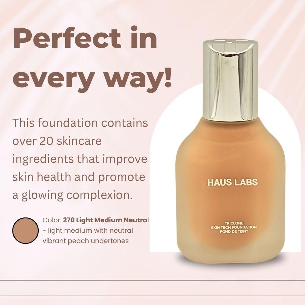 Haus Laboratories Haus Labs by Laday Gaga Triclone Skin Tech Foundation - 270 Light Medium Neutral
