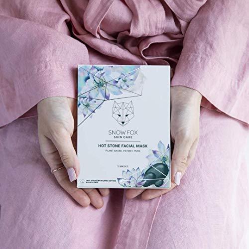 Snow Fox Skin Care Snow Fox Skincare Hot Stone Facial Mask for Oil Control & Pore Treatment, 5-Pack