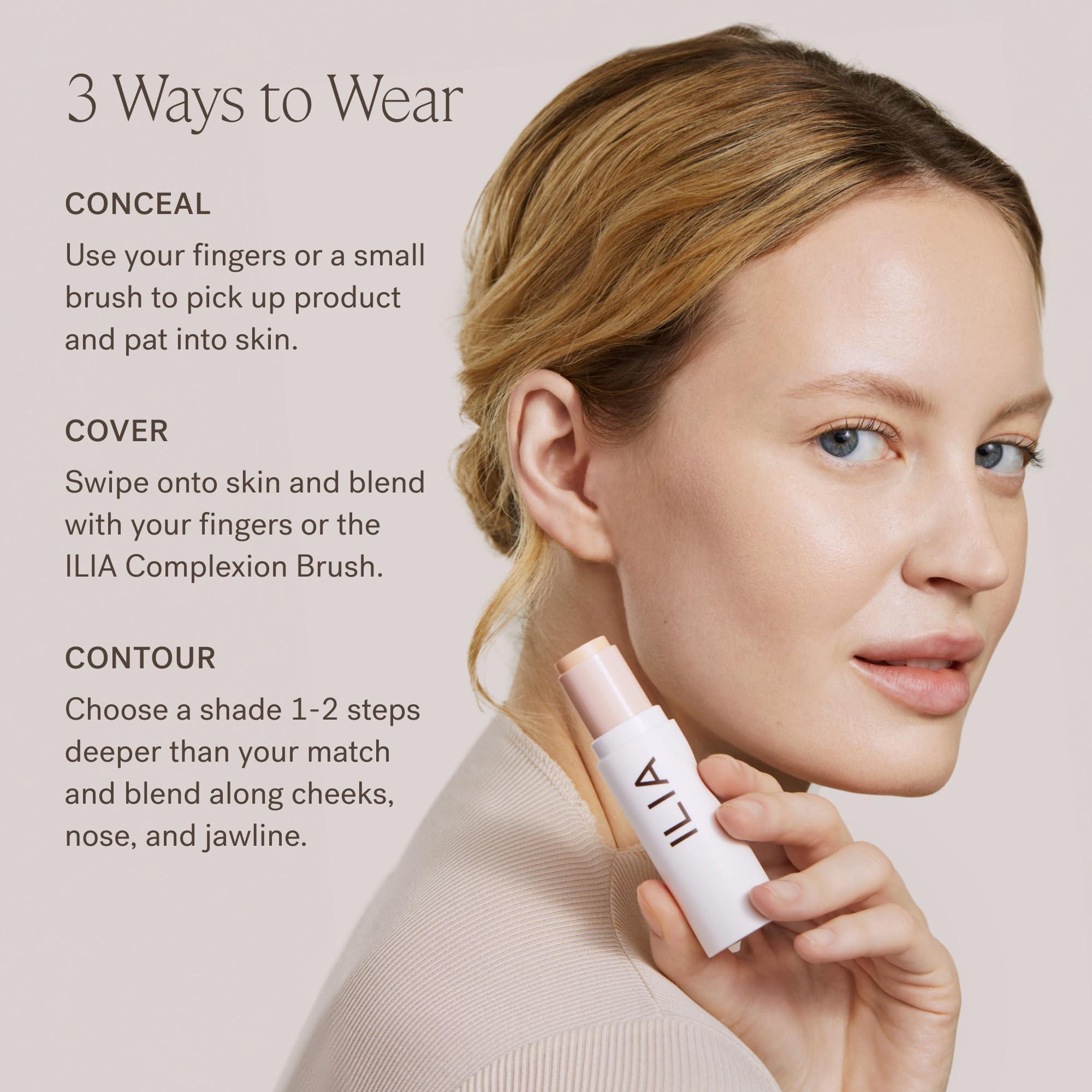 ILIA ILIA - Skin Rewind Complexion Stick - Foundation + Concealer + Skincare | Non-Toxic, Vegan, Cruelty-Free, Clean Makeup (42C - Ekki, 0.35 oz | 10 g)