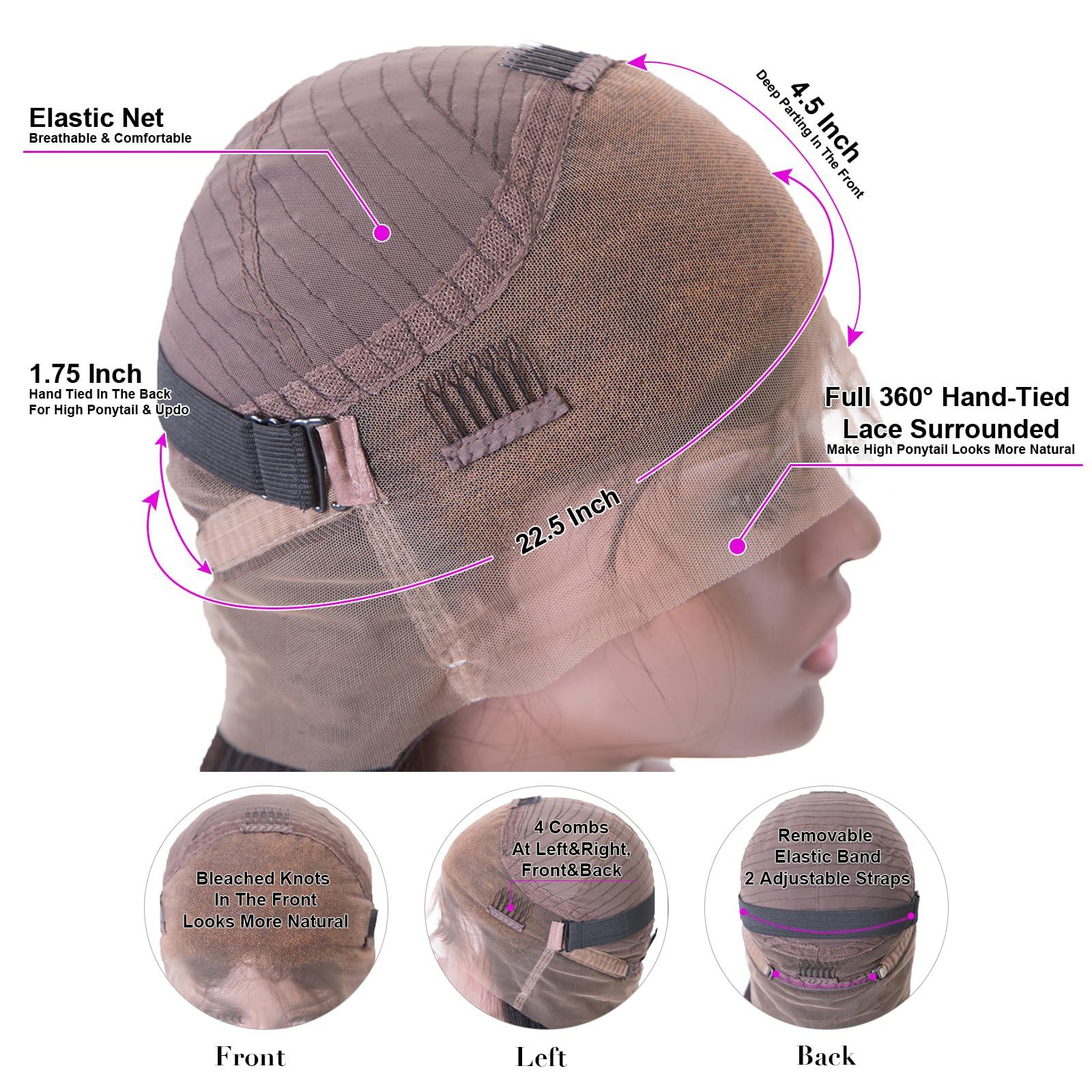 Odir Odir Deep Wave Hair Bundles with 13x4 Frontal Brazilian Human Hair Deep Curly Hair 3 Bundles with Lace Frontal 14 16 18+12 Inch 9A Unprocessed Virgin Hair Natural Color