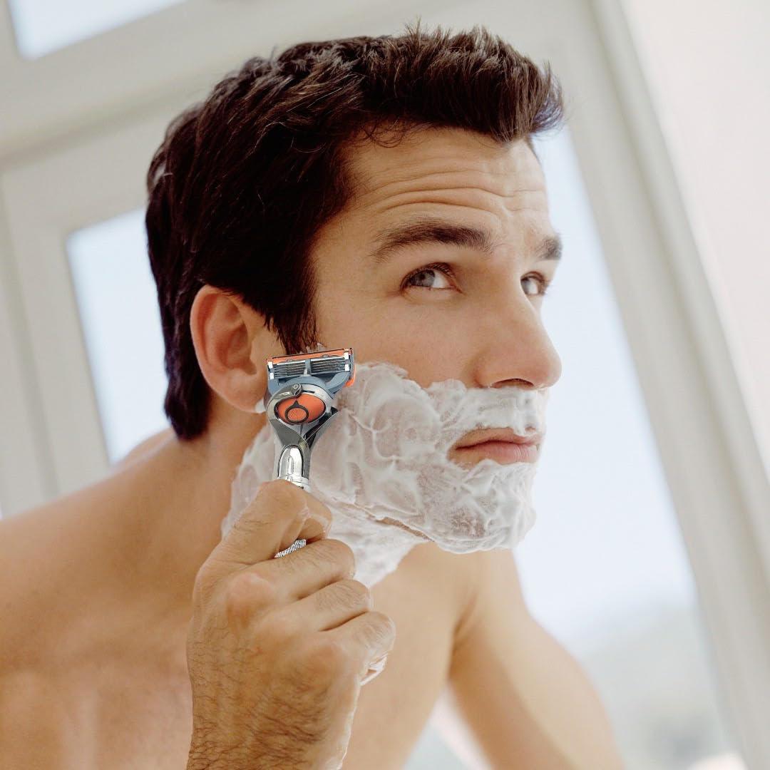 G.B.S G.B.S Flex ball Handle Razor with Flex ball Pivot Ball technology All Chrome Diamond Knurled Pattern Long Handle Shaving Razor