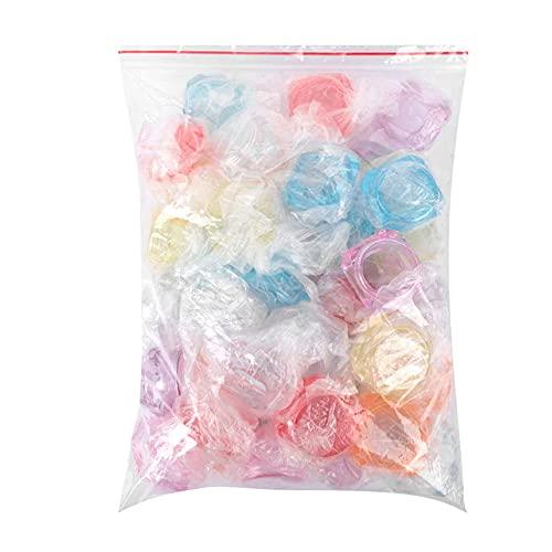 CANRUSU 100Pcs 3g/5g Plastic Diamond Shaped Cosmetic Jars Skin Care Containers Refillable Bottle 3ml/5ml Lotion Case Vials Face Cream Sample Pot Nail Art Eye Shadow Gel Box (5G,Green)