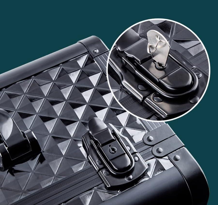 ZWSYQXIU Beauty Salon Trolley Beauty Salon Cart Makeup Case Rolling Beauty Salon Case Cosmetic Storage For Artist Hairdressing Box Travelling Trolley Case With 2 Drawers Salon Trolley Cart Hairdresser Cart Rol