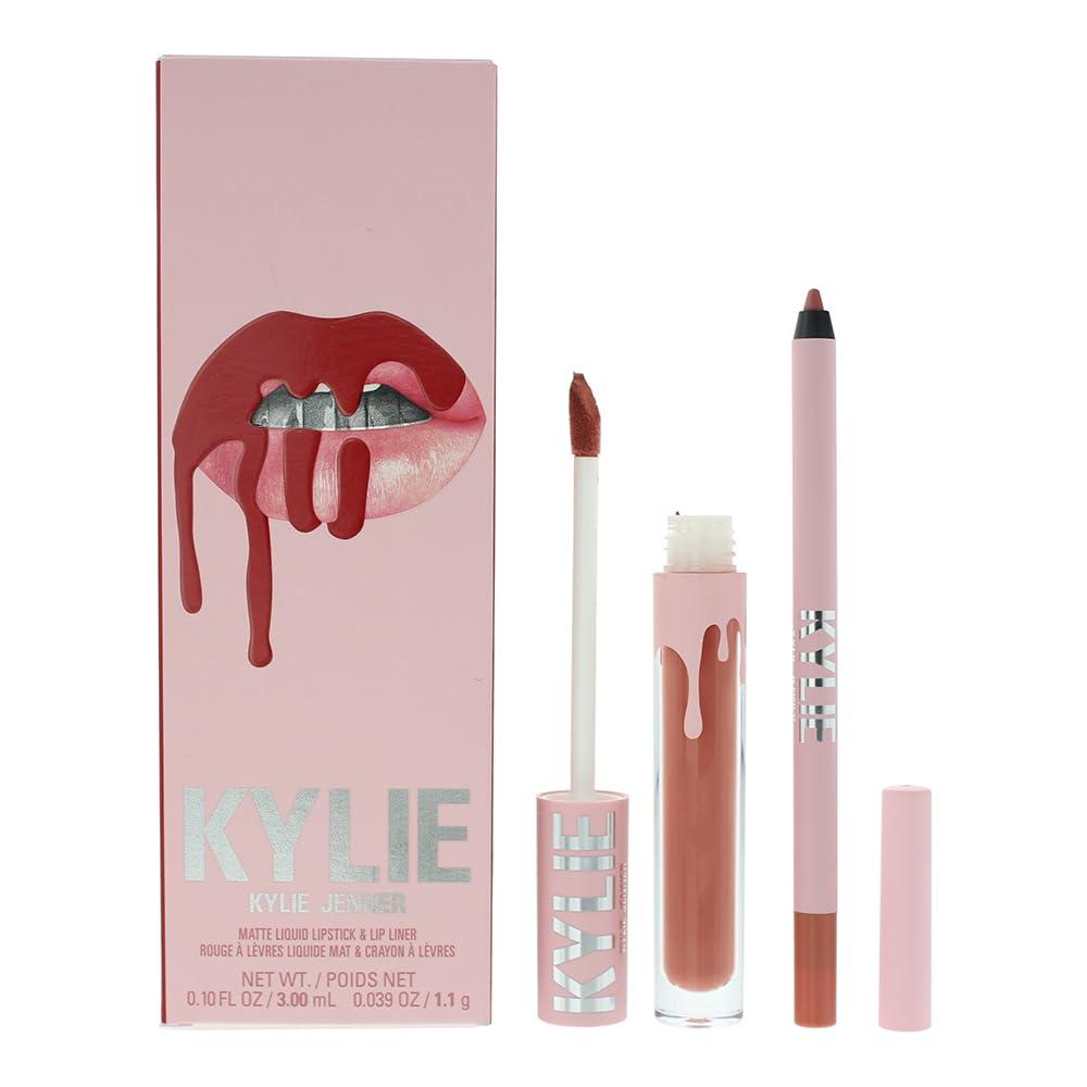 Kylie Cosmetics Kylie Cosmetics Matte Lip Kit - 801 Liquid Queen for Women - 2 Pc 0.10oz Matte Liquid Lipstick, 0.03oz Lip Liner
