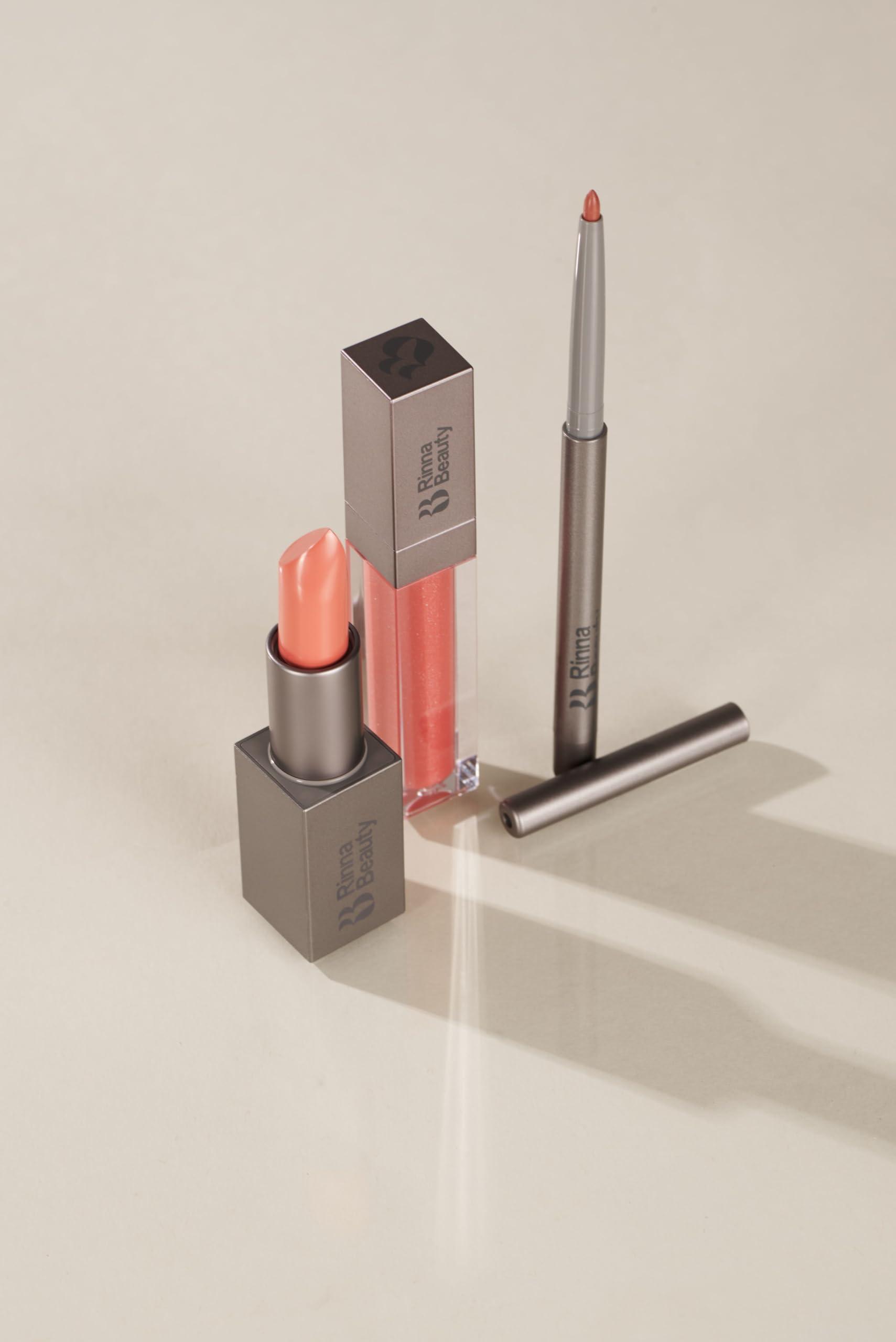 RB RINNA BEAUTY Rinna Beauty Lip Kit - Call Me Coral - All-in-One Lip Kit Includes Lipstick, Lip Gloss, and Lip Liner - Vegan, Long-Lasting, Anti-Aging & Moisturizing, Cruelty-Free - 1 each