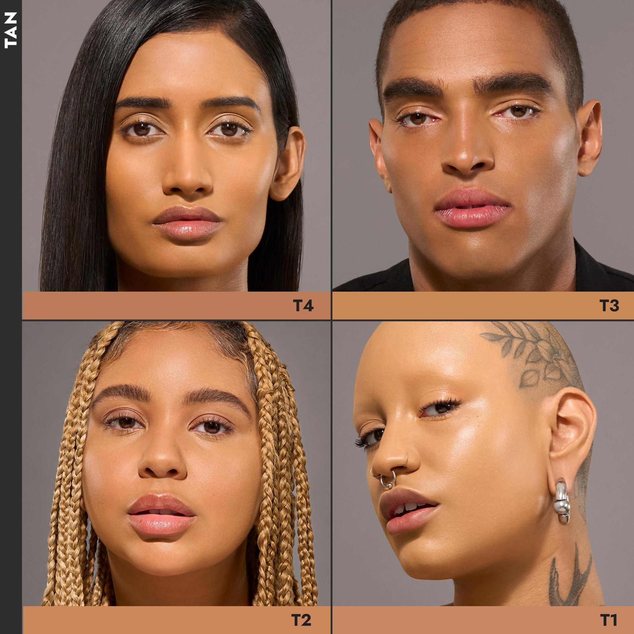 Cover FX COVER FX Complete Coverage Kit: Total Cover Cream Foundation - Shade T1 + Custom Cover Blending Brush