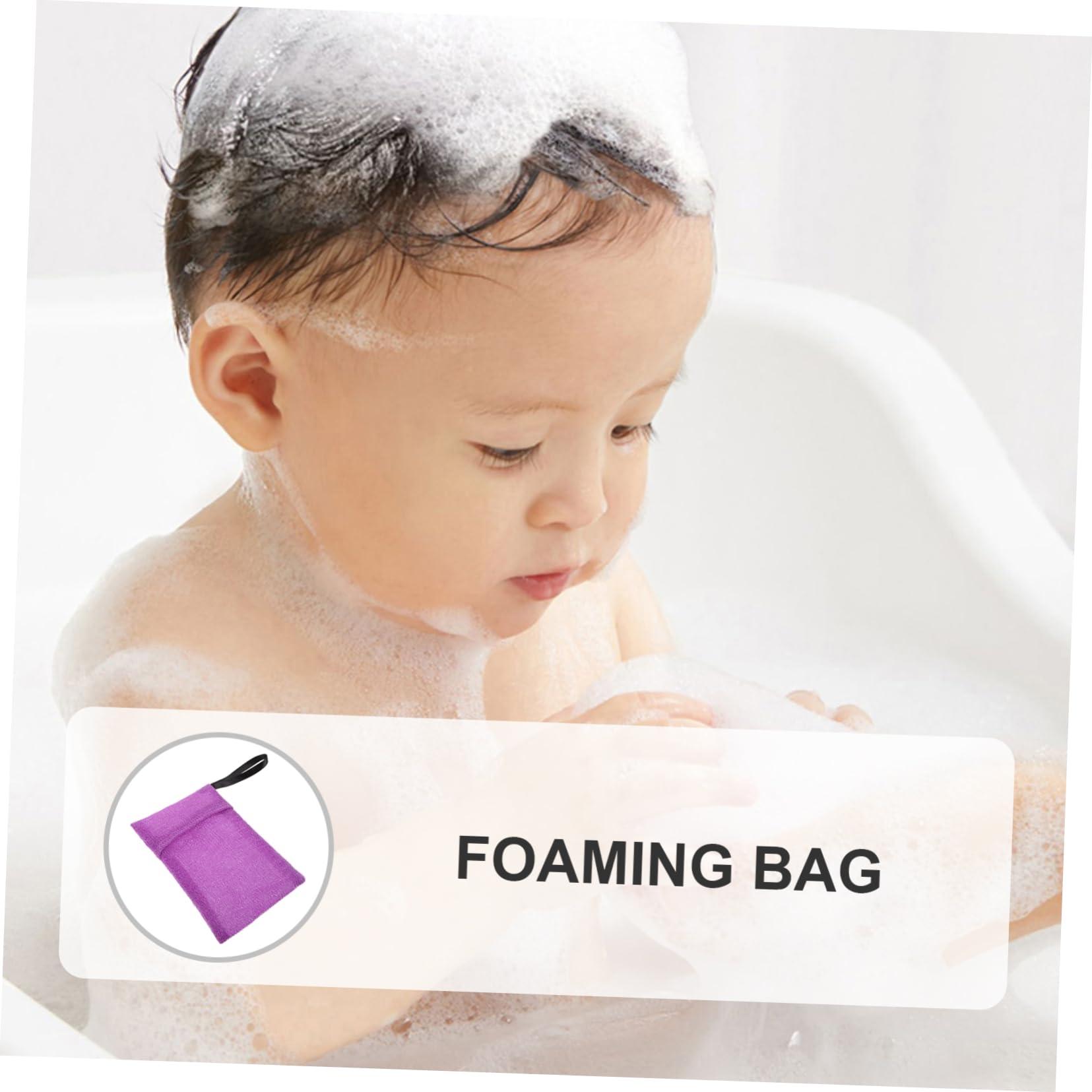 AUTSUPPL AUTSUPPL Travel Soap Holder for Bar Soap Soap Bar Shower Soap Saver Bag Soap Bags for Soap Bars Soap Bags for Bathroom Soap Scrubber Pouch Soap Pouch for Bar Soap Nylon Purple