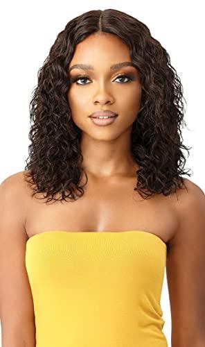 The Daily Wig Outre The Daily Wig Unprocessed Human Hair Lace Part Wig HH DEEP CURL 16" (NBLK)
