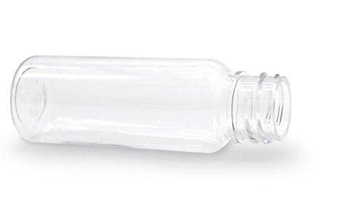 ASTRQLE 12Pcs 10ml/20ml Empty Refillable Clear Plastic Bottle with Aluminum Screw Cap Travel Small Container (10 ML)