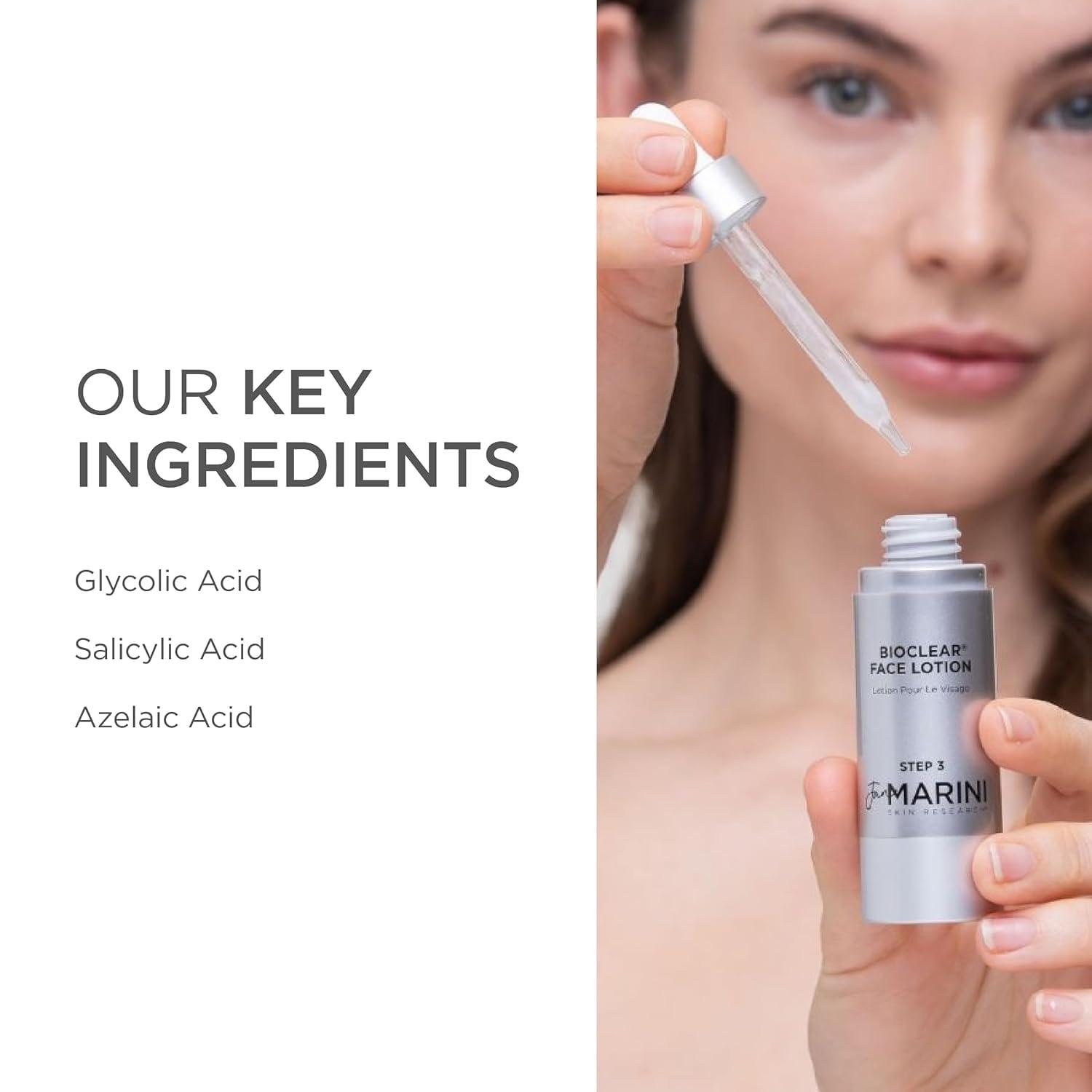 Jan Marini Skin Research Jan Marini Skin Research Bioclear Face Lotion - Daily Face Moisturizer with Glycolic, Salicylic & Azelaic Acid - Dark Spot Support - Lotion for Oily & Normal/Combo Skin - 1 fl oz