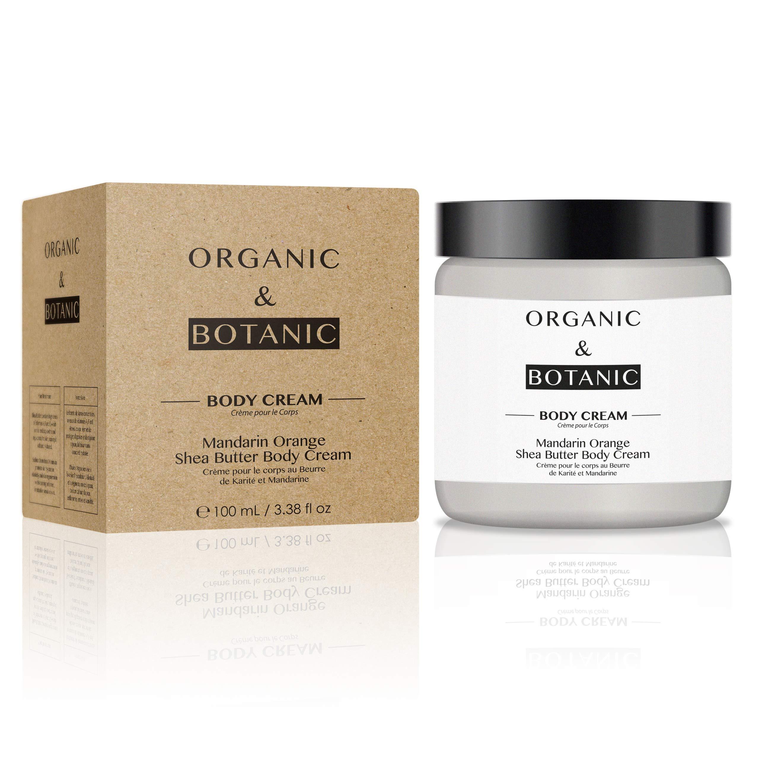 Dr Botanicals Organic & Botanic Vegan Mandarin Orange Shea Butter Hydrating Body Cream 100ml for Dry and Sensitive Skin. Premium Vegan Skincare For All Skin Types. Made In The UK.