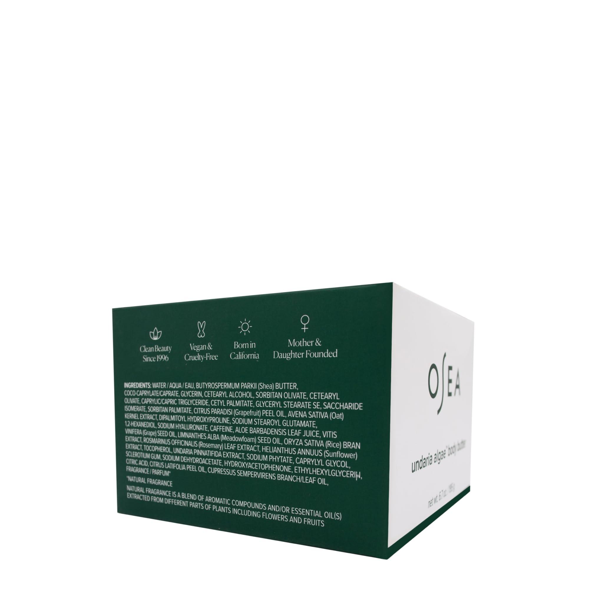 OSEA OSEA Undaria Algae Body Butter 6.7 oz - For Dry Skin - Ultra Hydrating Whipped Shea Butter + Ceramides - Vegan Skincare & Clean Bodycare - Thick Body Cream - For Extremely Dry Crepey Skin