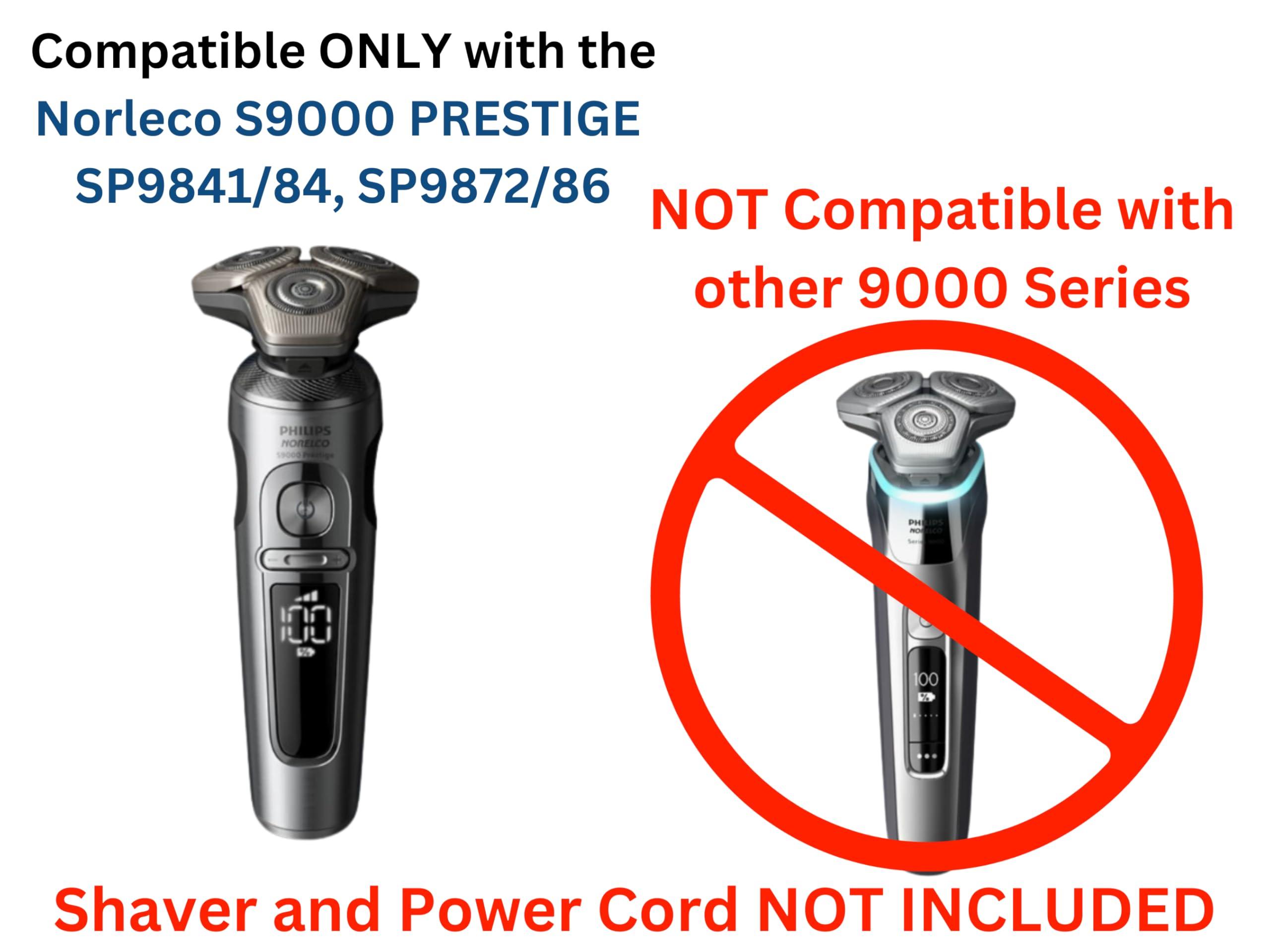 HOYT DESIGN HOYT DESIGN, Charger Stand, Compatible with Philips Norelco S9000 Prestige SP98xx, Base, Cradle, Matte Black (Shaver and Power Cord NOT Included)