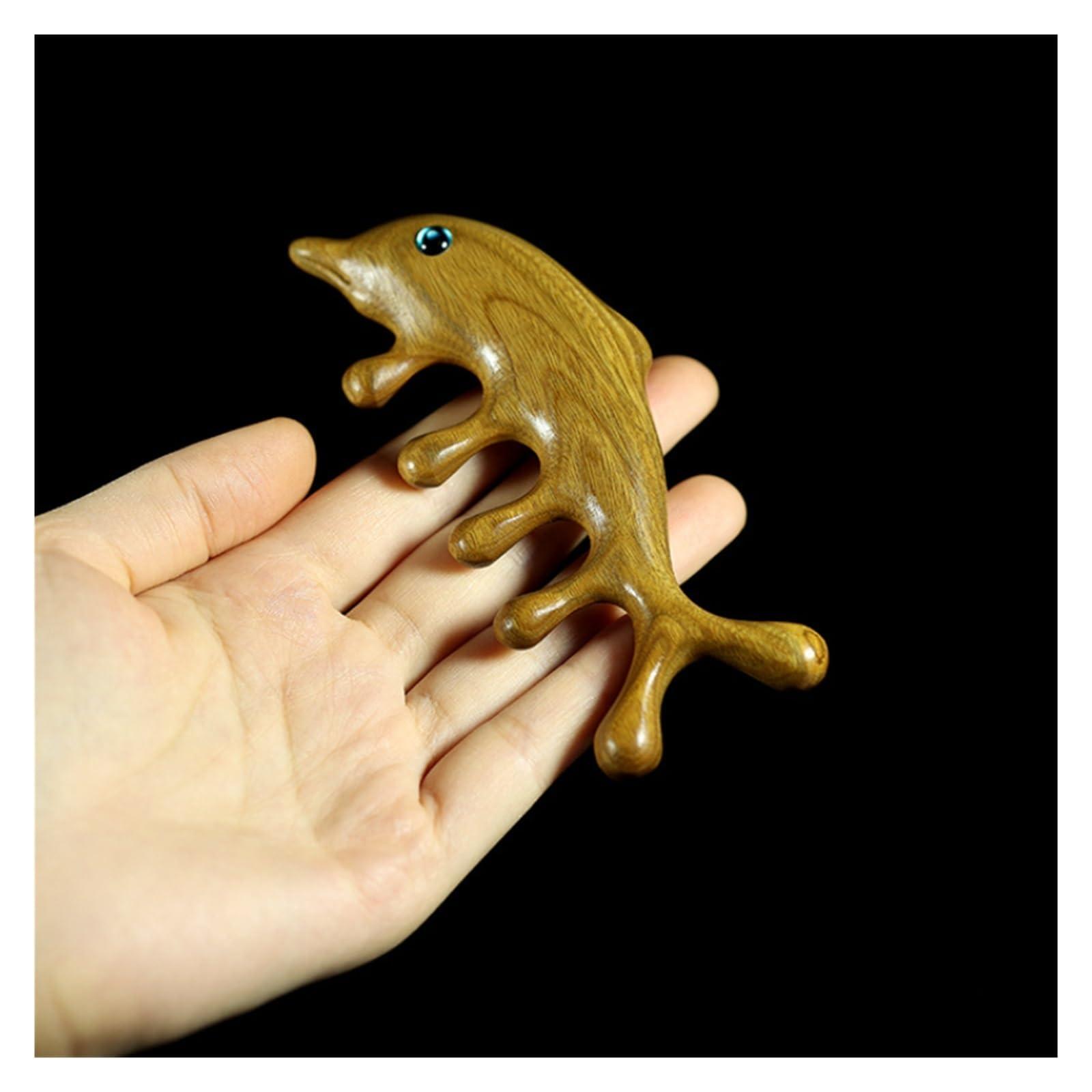 YHLKJSDS Green Sandalwood Massage Comb Massager Wood Comb Hand Made Wide Tooth Wood Comb Gift Wooden Hair Combs