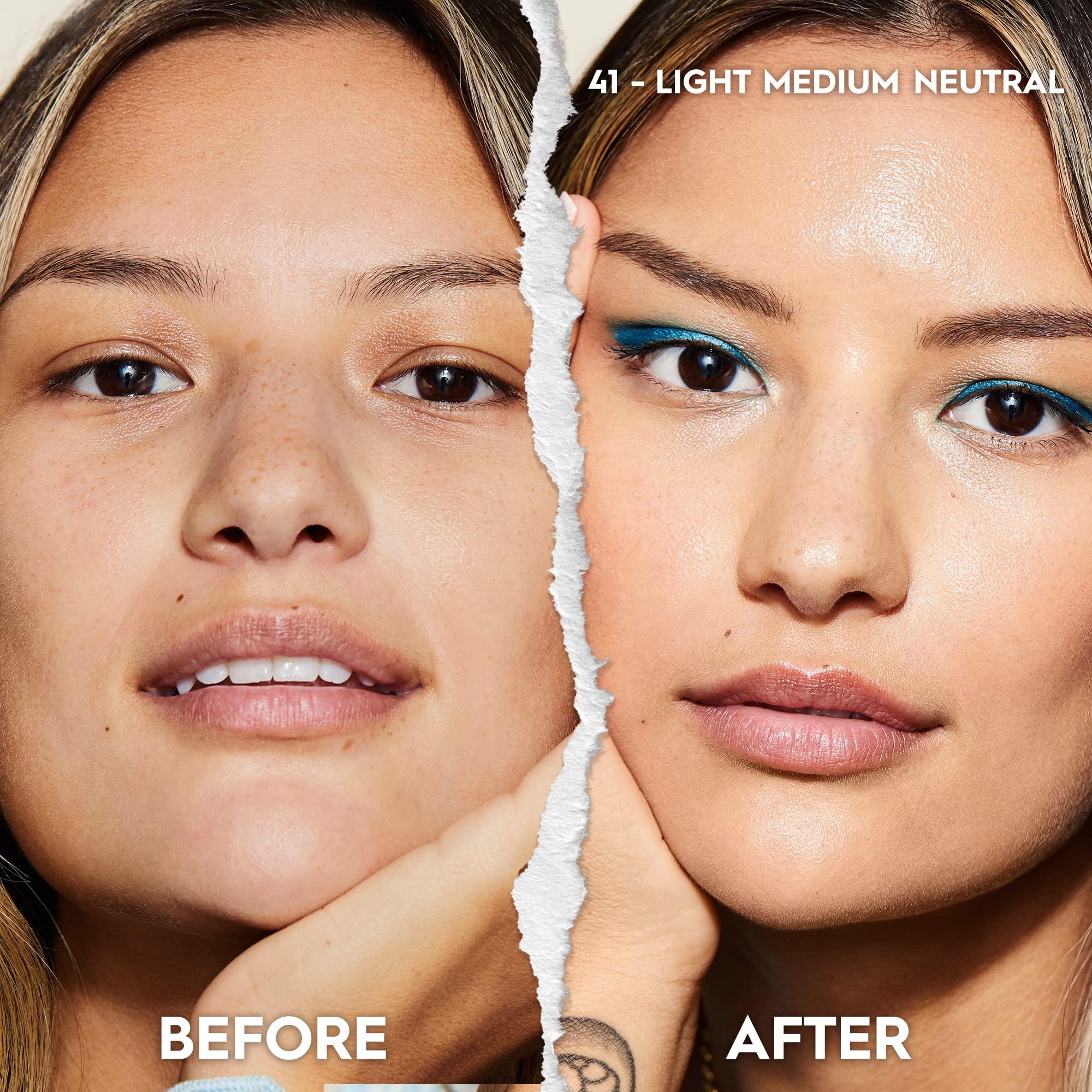 URBAN DECAY Urban Decay Hydromaniac Dewy Foundation (41 Light Medium Neutral), Hydrating Tinted Moisturizer for Dry Skin, Buildable Medium Coverage, Non-comedogenic, Vegan, Cruelty-free - 1.1 fl oz