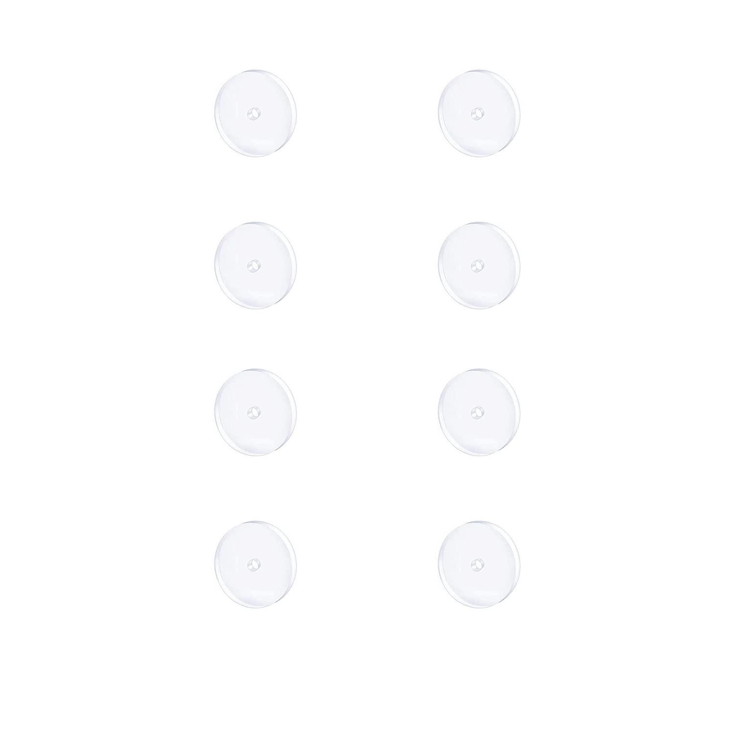 Bloomfall Bloomfall Clear Piercing Disc For Piercing Bump,Pressure Silicone Earrings For Keloids Healing Pads Belly Button Piercing Kit Nose Piercing Bump Treatment (5MM 8PCS)