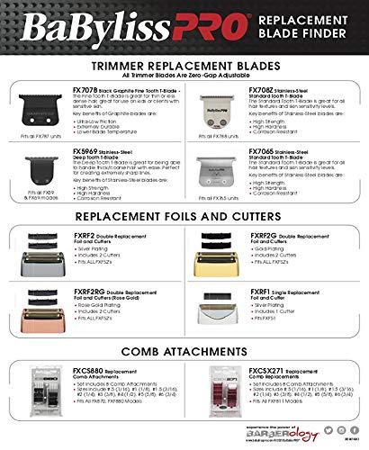 BaBylissPRO BaBylissPRO Barberology Double Foil Shaver, FXFS2 SILVERFX Professional Electric Shaver