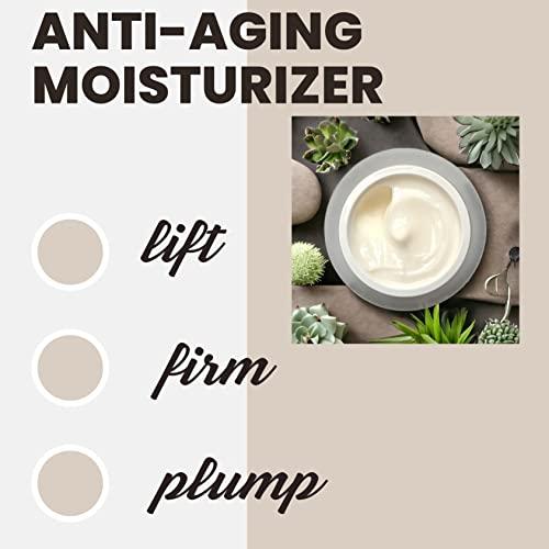 LuxeJoie LuxeJoie Ultra Soy Peptide Creme With Matrixyl Peptides Alpha Lipoic Acid Anti-Aging Face Moisturizer Wrinkle Fine Line Reducer For Dry Mature Skin 1.7 Ounce