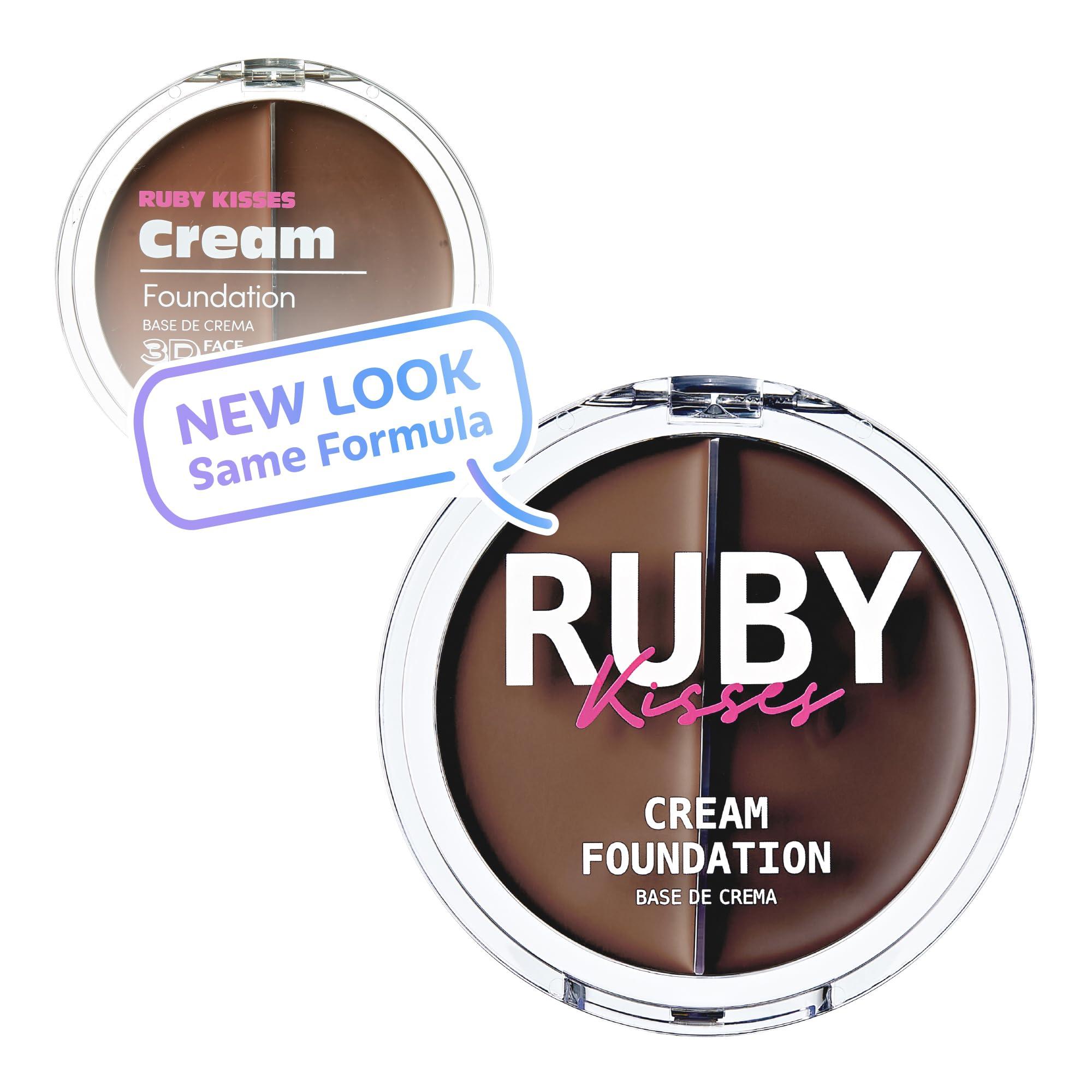 Ruby Kisses Ruby Kisses 3D Face Creator Cream Foundation & Concealer, 12 Hours Long Lasting, Medium to Full Coverage, Non-Greasy, Ideal for Makeup & Contour Palette (Level 16)