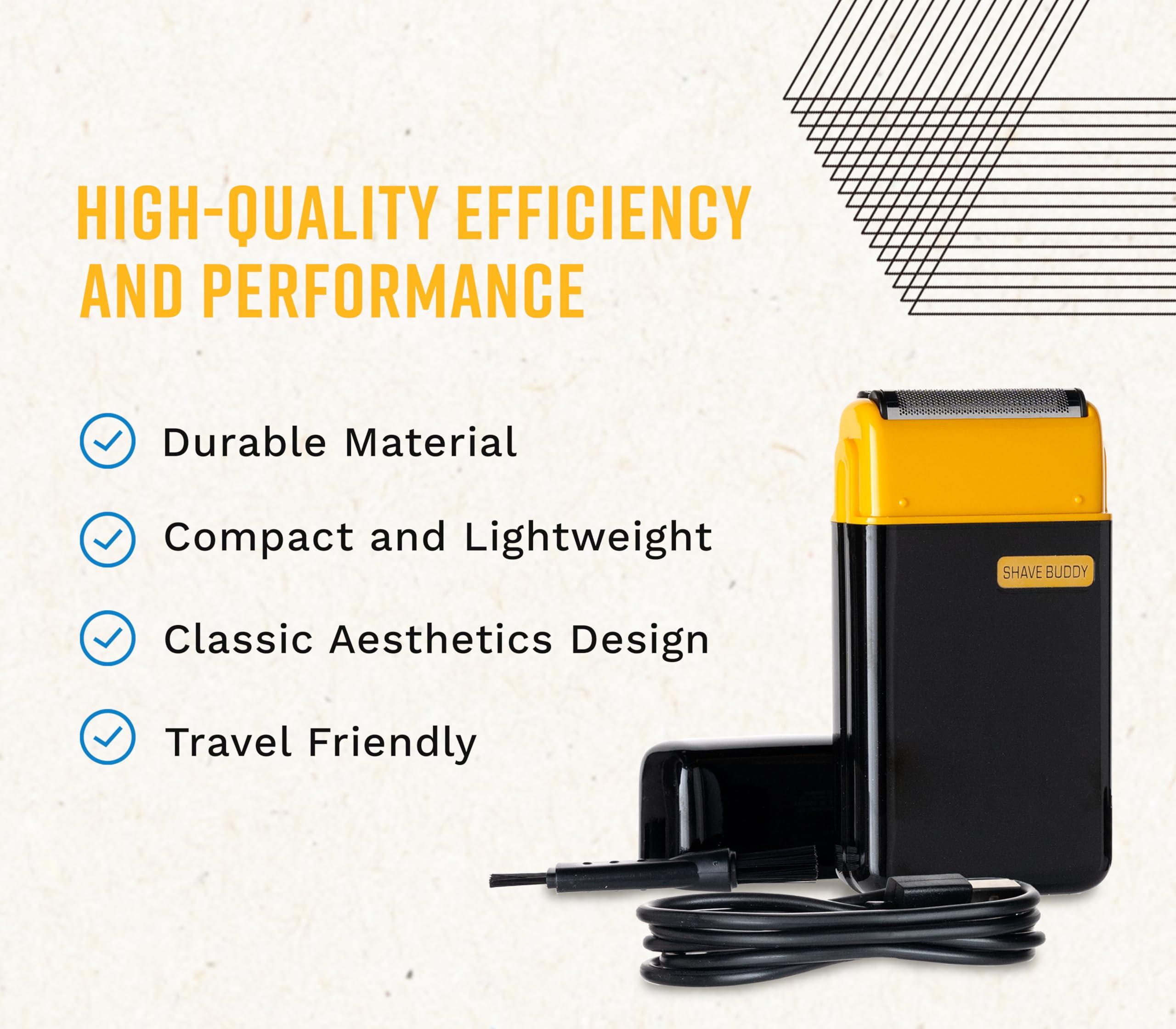 The Cut Buddy Shave Buddy, Compact Foil Electric Shaver for Face & Body, Maintains 5 O'Clock Shadow, Lightweight & Water Resistant, 1 Count