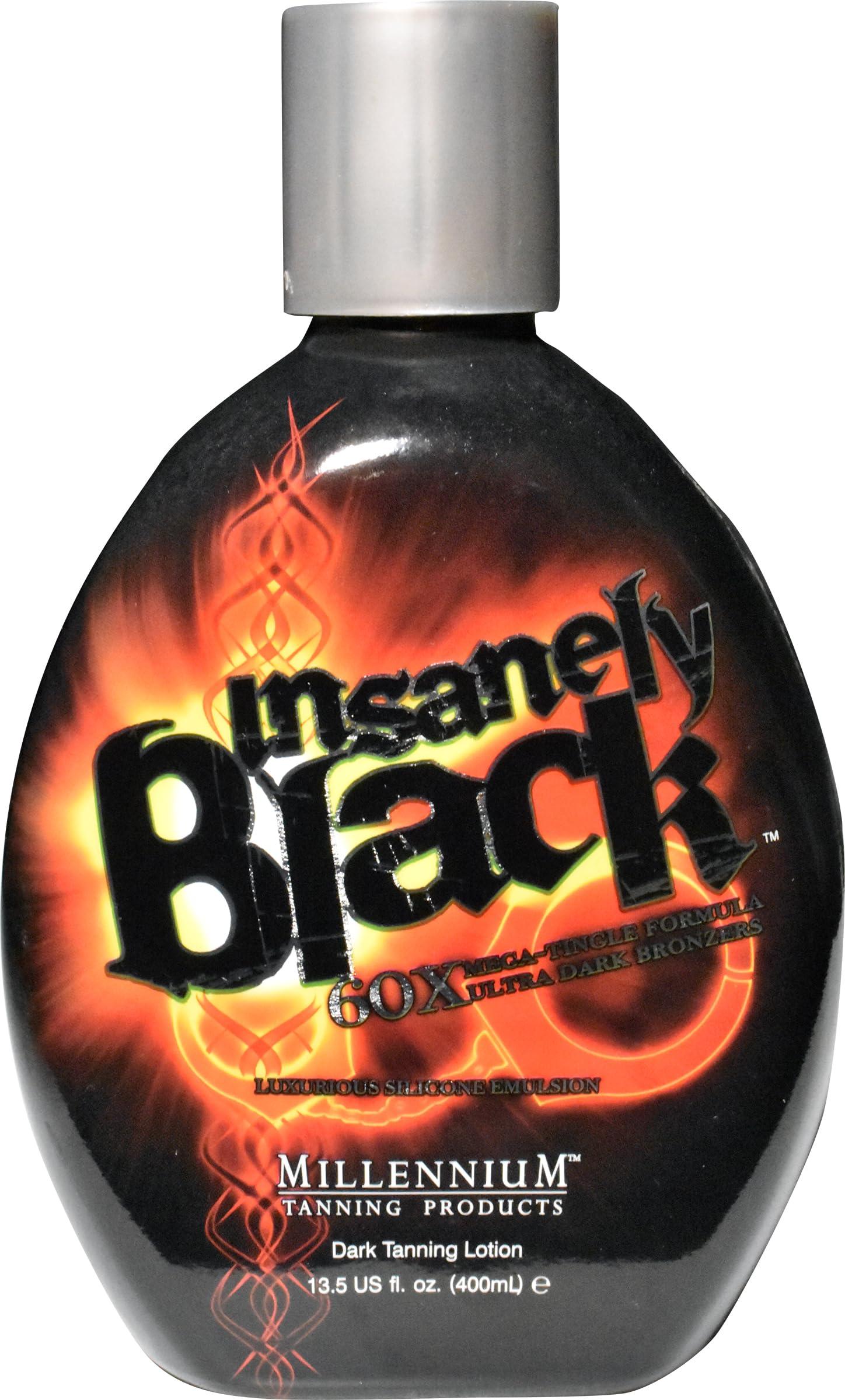 Millenium Tanning Millenium Tanning Insanely Black 60X UV Bronzer Accelerator Tanning Lotion, 2 Count, 13.5 fl oz
