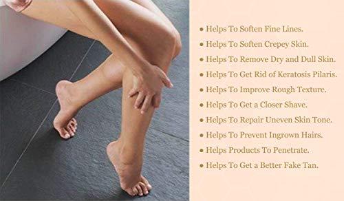 BEE STUNNING Bee Stunning DIAMONDBUFF Microderm Exfoliation Tool - At Home Professional BODY Diamond Crystal Microdermabrasion for Glowing Youthful Skin - Soften Crepey Skin, Fine Lines, & Improve Rough Texture!