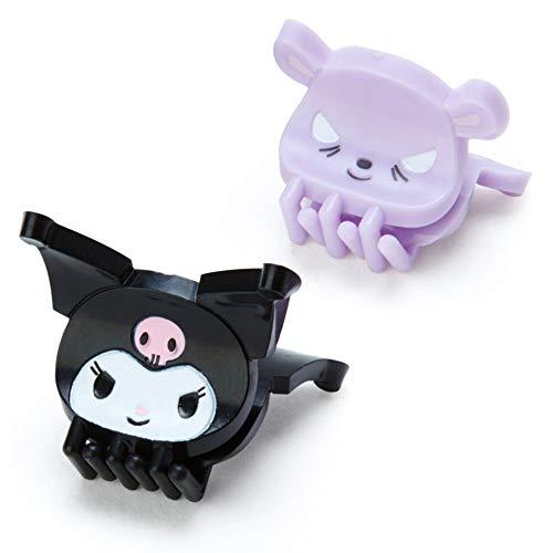 SANRIO Sanrio Kuromi Hair Clip, 4 Piece Mini Hair Clip for Kids and Women, Hair Securing and Decorative, 2x2.5x2 cm, Claw Closure, Cartoon Pattern, Multicolor, Unisex Gender, 4 Count