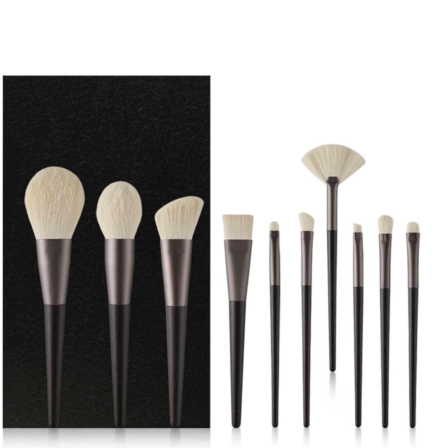 RomildaYuan 10Pcs Makeup Brushes Set Professional Natural Goat Hair Brushes Foundation Powder Contour Eyeshadow Make Up Brushes