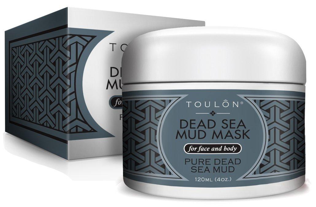TOULON TOULON Best Mud Mask - Dead Sea Face Mask; Exfoliating Facial Mask with Minerals, Blackhead Remover Acne Treatment. Sensitive Scrub. Black Mud for Men, Women and Kids