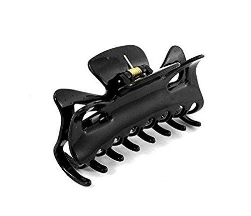 ericotry 11cm/4.4inch Large Plastic Hair Claw Banana Clips Butterfly Style Hairpin Hair Claws Grip Clip Clamp Hair Accessory for thick hair Women pack of 2