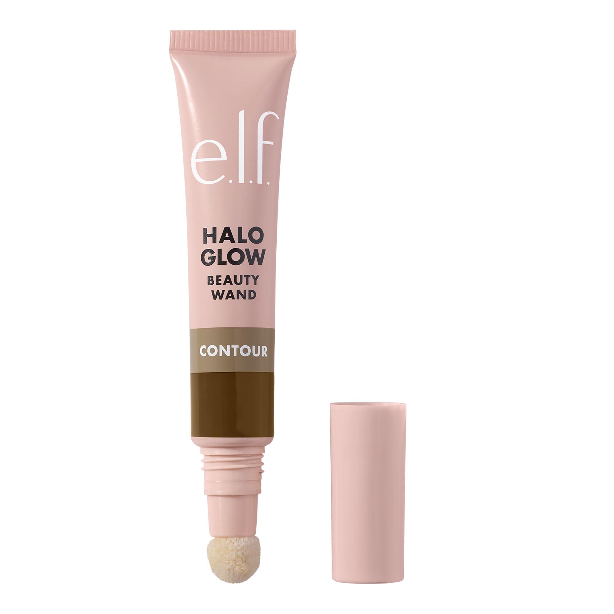 e.l.f. e.l.f. Halo Glow Contour Beauty Wand, Liquid Contour Wand For A Naturally Sculpted Look, Buildable Formula, Vegan & Cruelty-free, Medium/Tan