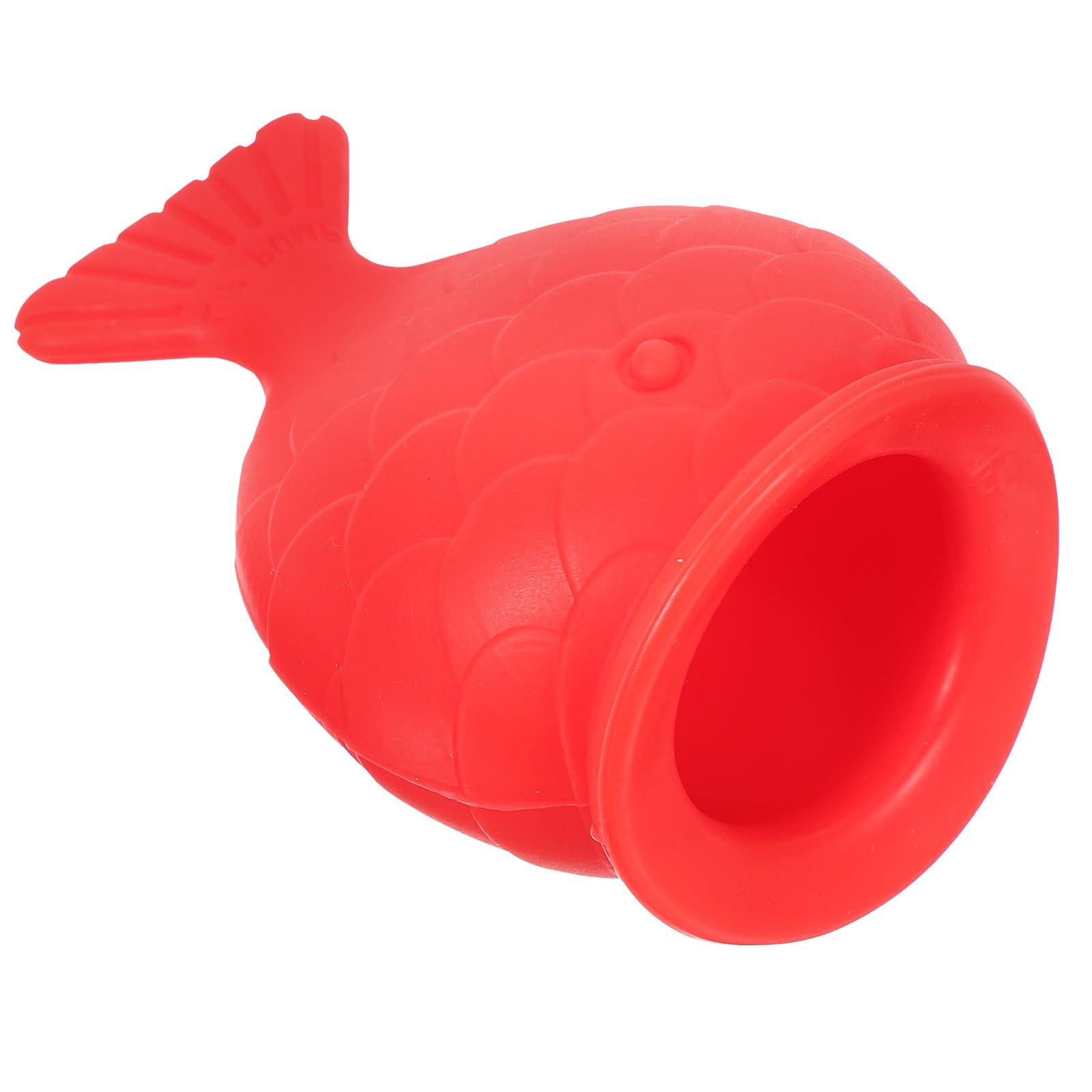 Beavorty Beavorty Silicone Fish Lip Filler (red) Tools Reusable Lip Enhancer Lip Silicone Plumper Lip Plumping Device Lip Suction Plumper Womens Lip Plumper Lip Silicone Plumping Device