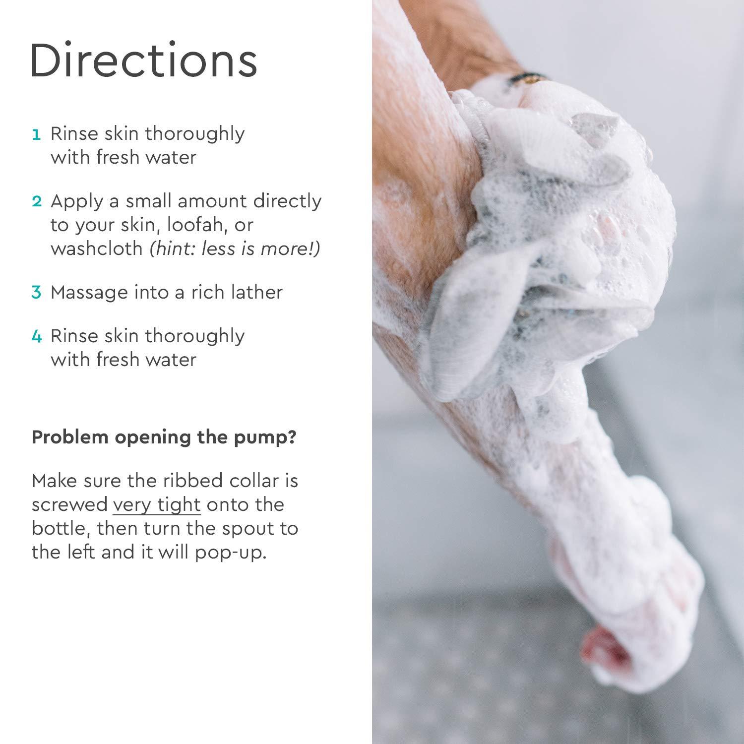 Puracy Puracy Body Wash, Natural Body Wash, 98.6% Pure Plant Ingredients, Moisturizing Shower Gel for Women Men Kids, Body Soap for Dry Sensitive Skin. Gently Scented with Citrus & Sea Salt, 12 Oz