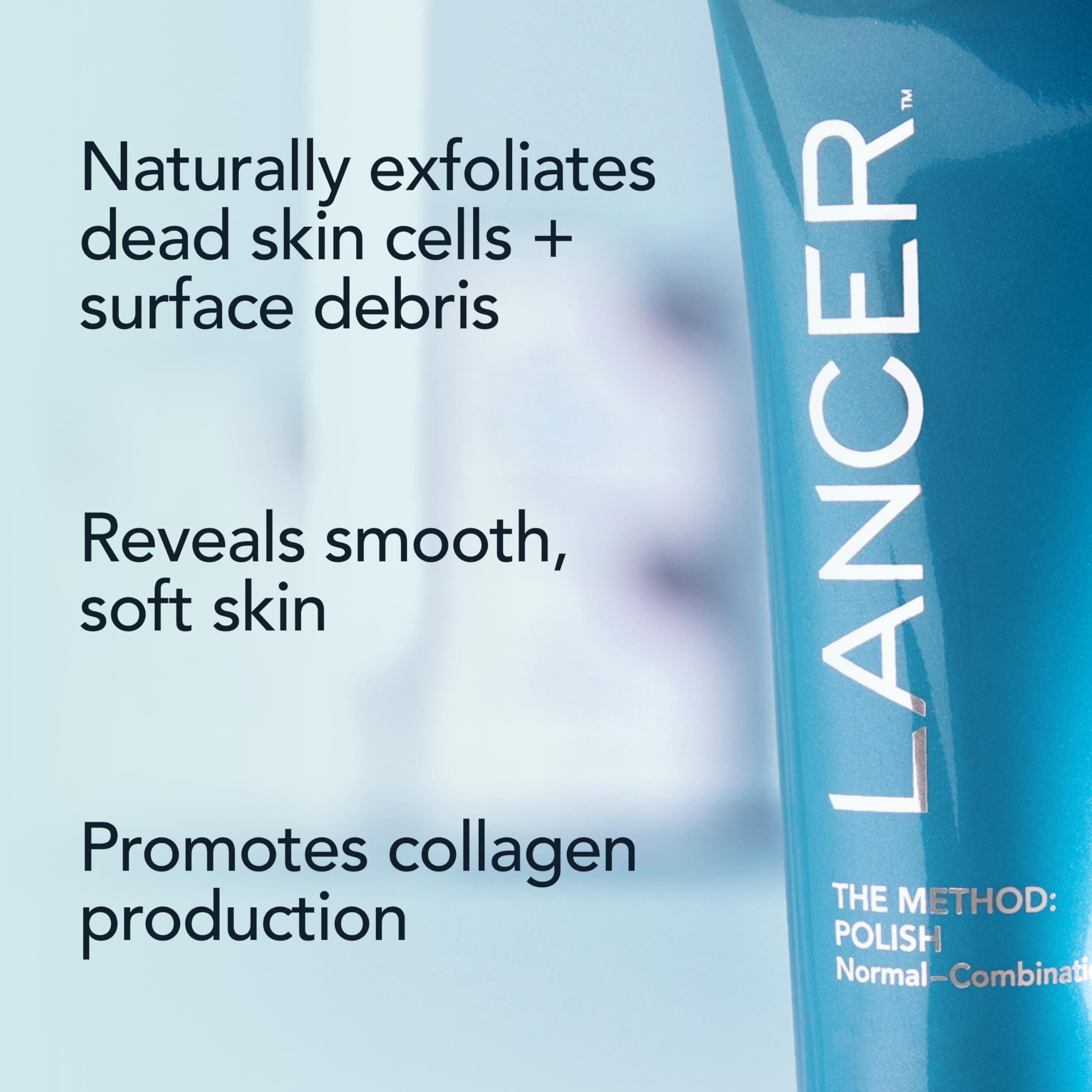 LANCER Lancer Skincare The Method: Polish Facial Exfoliator, Daily Exfoliating Face Wash with Natural Minerals, Normal Combination Skin, 4.2 Fluid Ounces