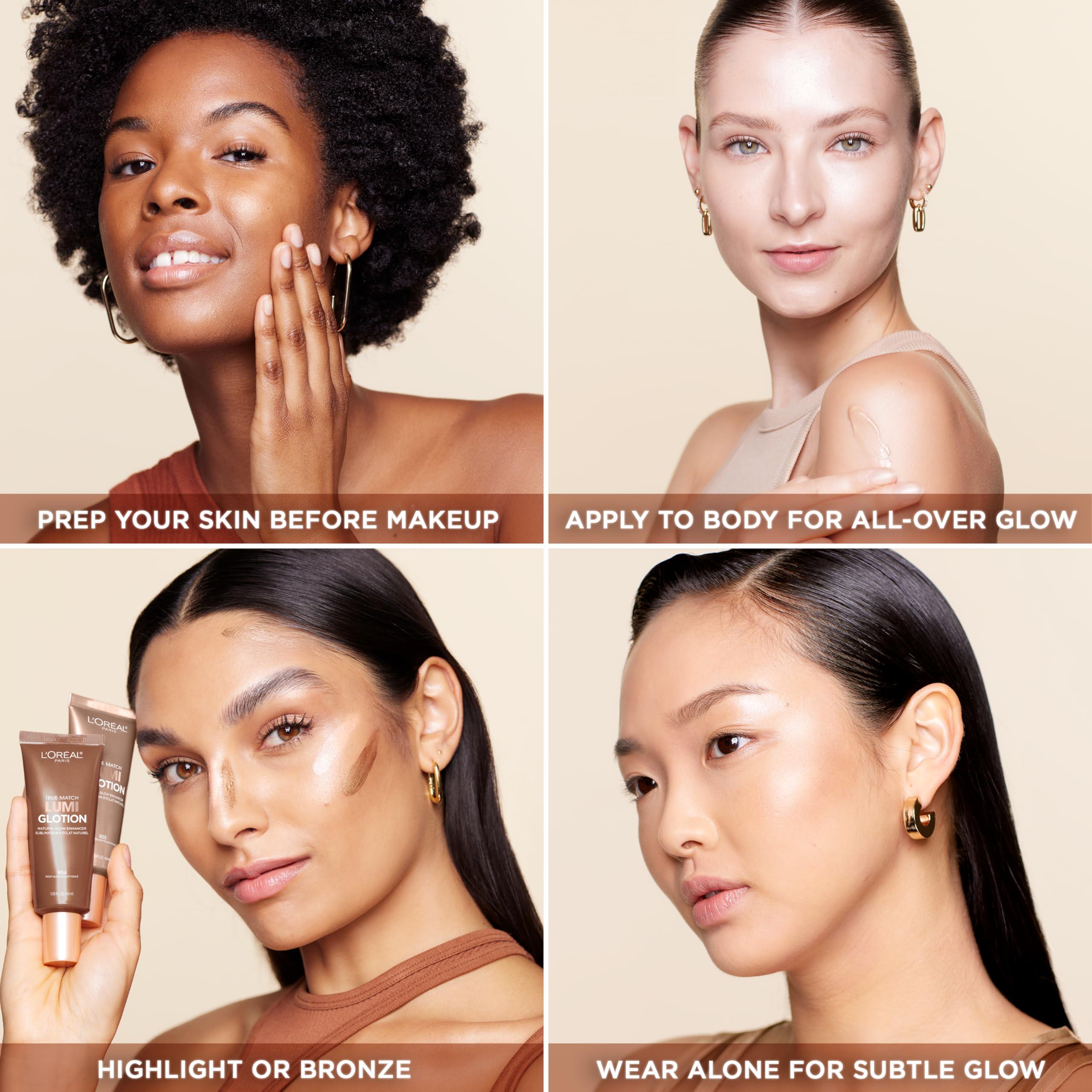 LOral Paris L\'Oreal Paris Makeup True Match Lumi Glotion, Natural Glow Enhancer, Illuminator Highlighter, Bronzing Drops For a Sun-Kissed Glow, 905 Rich