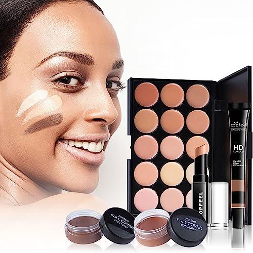 Chpbolly All-in-One Makeup Kit Gift Set, Makeup Kit for Women Full Kit, Makeup Gift Set Include Eyeshadow Palette Lipstick Concealer Blush Mascara Foundation Face Powder, Great Gift Choice(24 PCS)