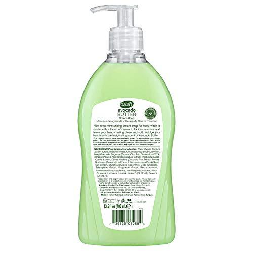 Dalan Dalan Avocado Butter Cream Ultra Moisturizing Liquid Hand Soap for Dry and Fresh Hands Feeling Clean and Soft (13.5 Fl Oz / 400 mL (Pack of 12))