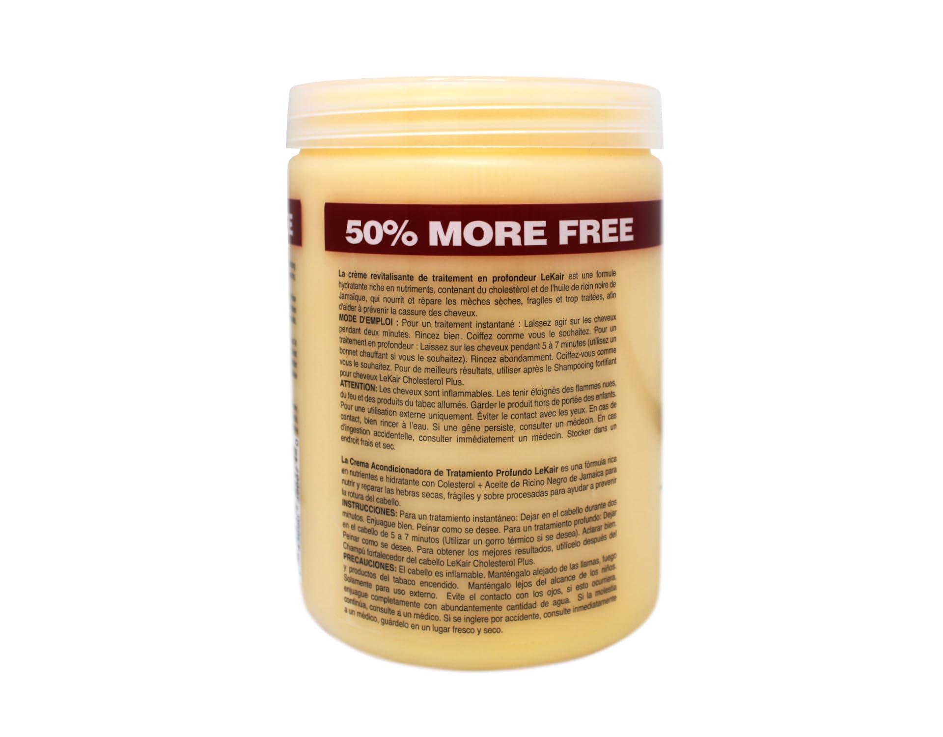 Le Kair Le Kair Cholesterol Plus Jamaican Black Castor Oil Deep Treatment Conditioning Cream 24 Oz.