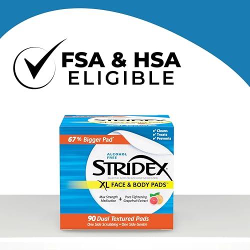 Stridex Stridex XL Face Body Pads, 90 Count