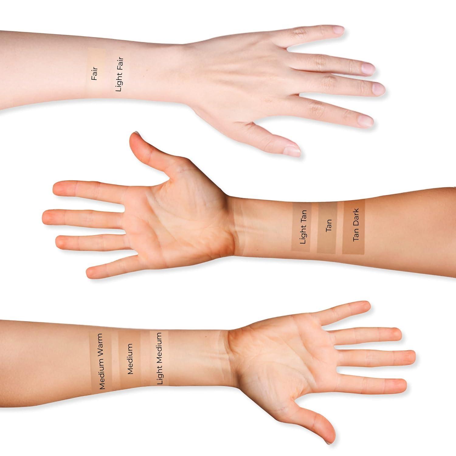 LUMINESS LUMINESS Silk Airbrush Spray Foundation & Buffing Brush Kit - Light Fair