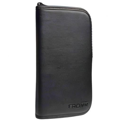 Fromm Fromm Zip Shear and Tool Carrying Case for Stylists and Barbers, Holds up to 8 Shears, Combs, Razors, and Tools, Padded Shear Storage with Bonus Accessory Compartment, Black