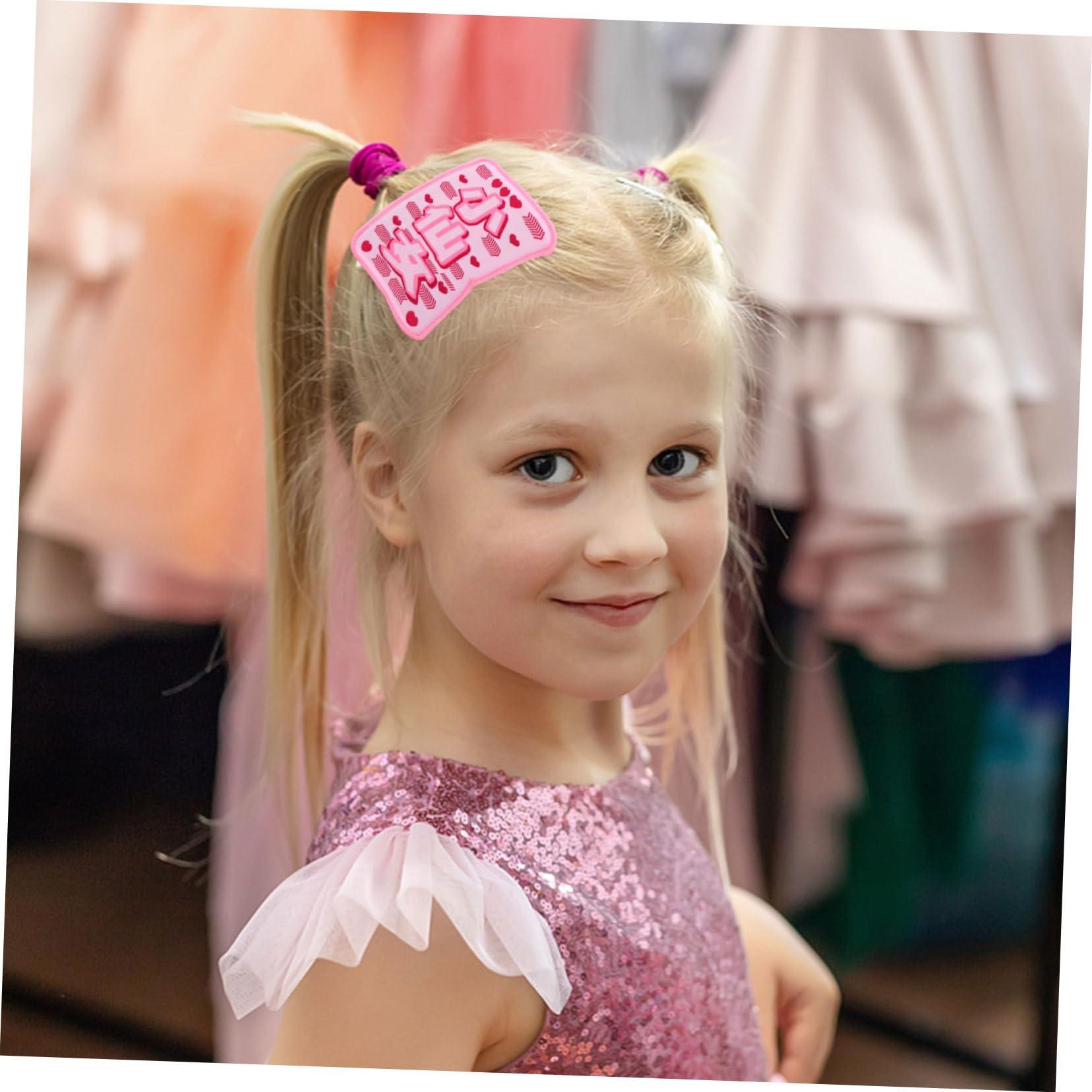 Beavorty Beavorty 15 Pcs Broken Hair Stickers Bangs Stickers Hair Clips for Styling Hair Bang Patch Hair Bang Pad Hair Pads Holders Letter Sticker Makeup Accessories Polyester Modeling Securing Clip