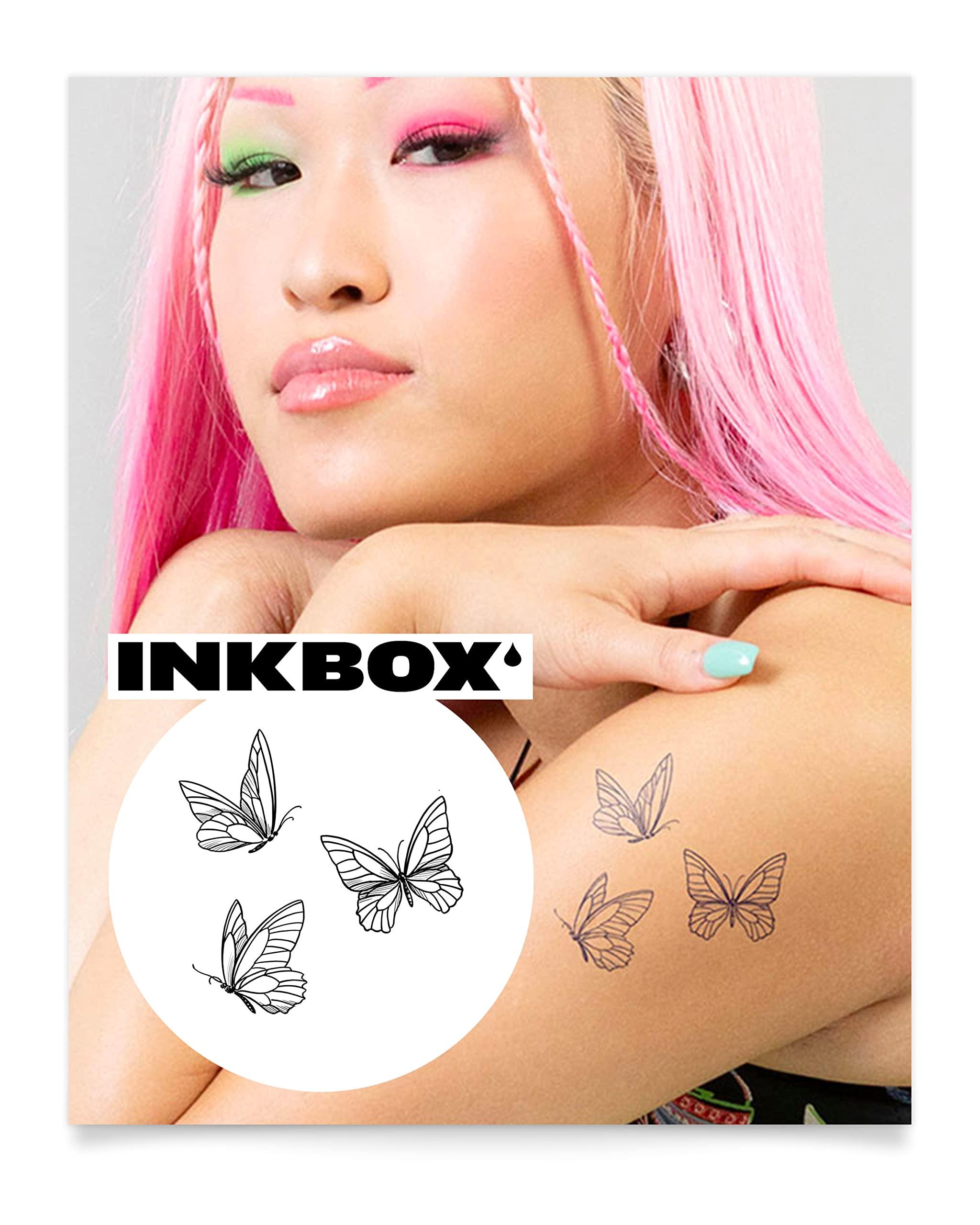 inkbox Inkbox Temporary Tattoos, Semi-Permanent Tattoo, One Premium Easy Long Lasting, Water-Resistant Temp Tattoo with For Now Ink - Lasts 1-2 Weeks, Morning Dance, 4 x 4 in