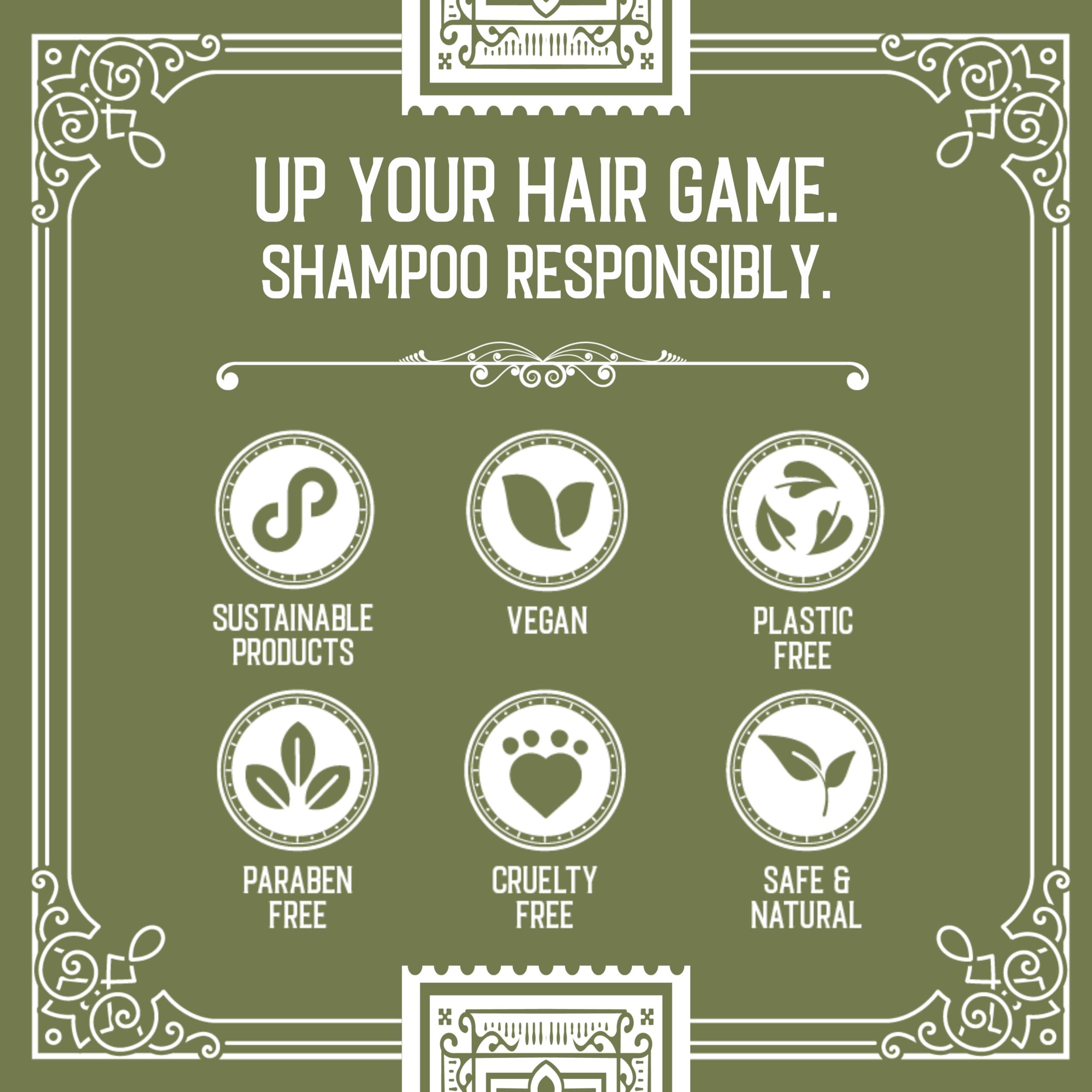 Viori Hamish & Co. Shampoo Bar - Citron & Ginger - Shampoo for Men - Handcrafted with Scottish Islay and Whiskey Infused - Made from Natural Ingredients - Sulfate, Paraben, Cruelty, and Plastic-Free