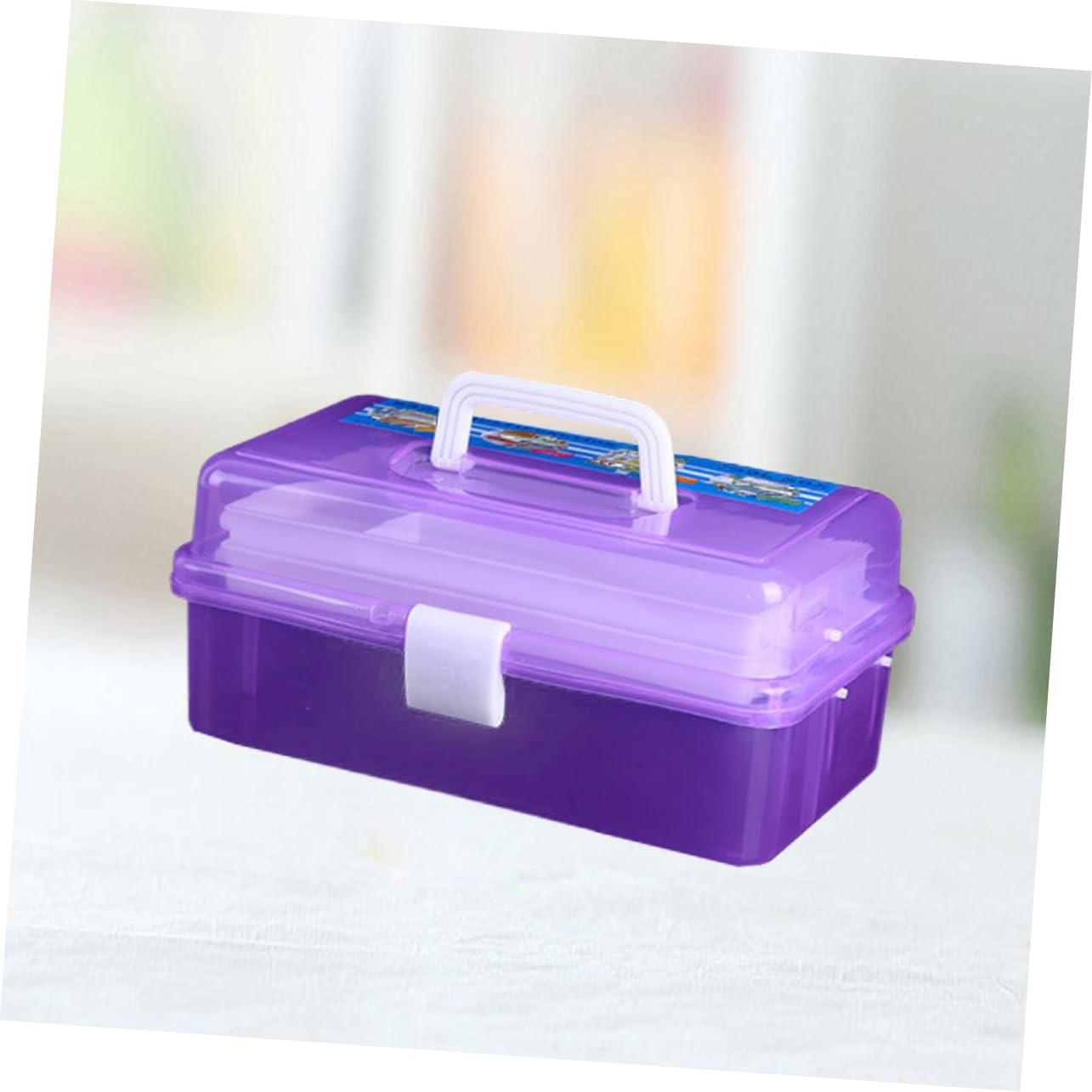 STOBOK STOBOK Cosmetic Organizer Box Plastic Tool Box Storage Dividers Acrylic Makeup Storage Case